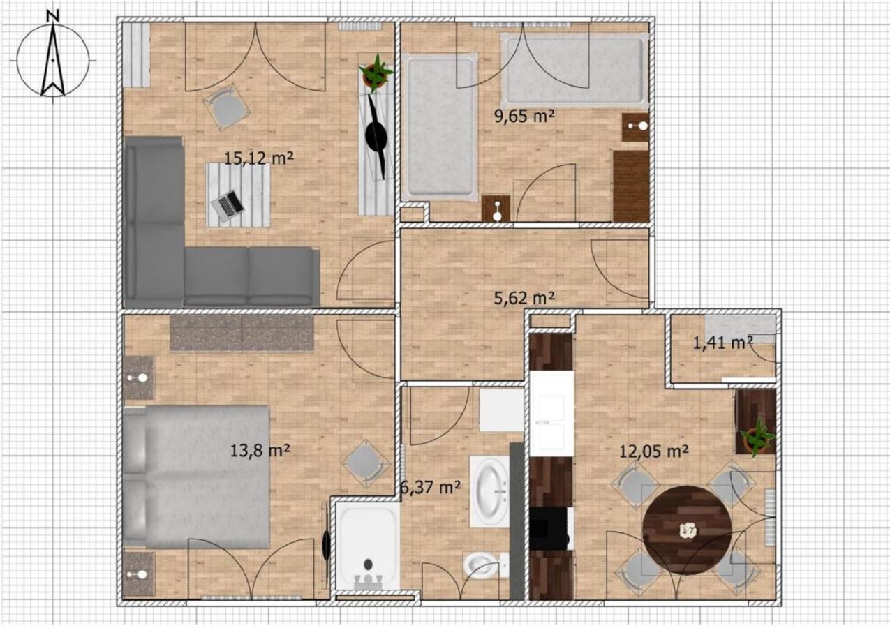 Ferienwohnung Stadtidyll 빈터베르크 외부 사진